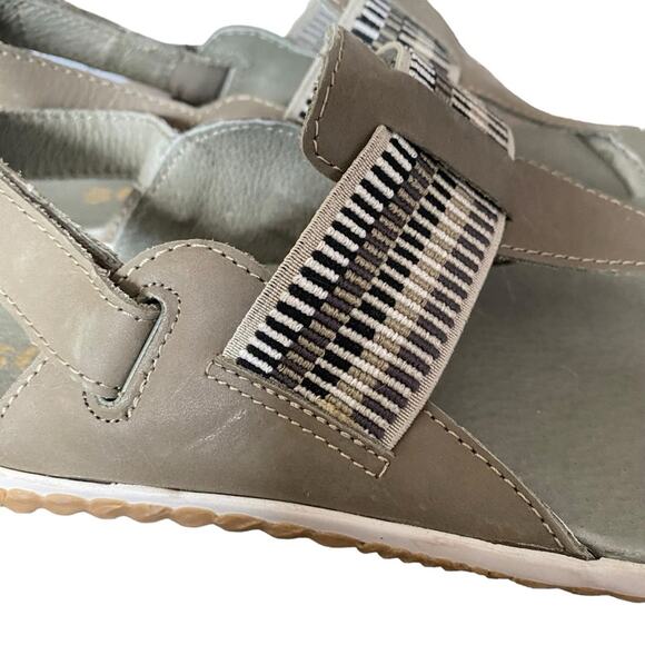 Sorel Out N About Plus Walking Leather Sage Green Sandals size 9.5 - Picture 5 of 11